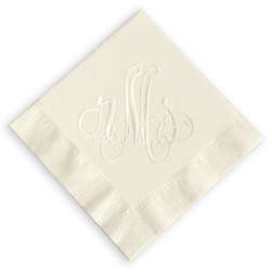 Elise Personalized Monogram Napkins