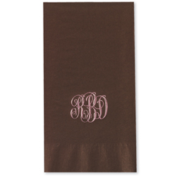 Foil Monogram Guest Towels
