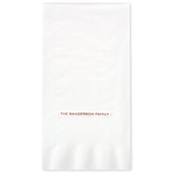 Esteem Foil-Stamped Guest Towels