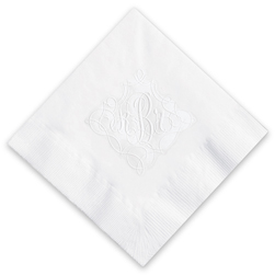 Seville Monogram Embossed Napkins