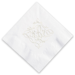 Seville Monogram Foil Stamped Napkins