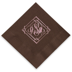 Granada Monogram Foil Stamped Napkins
