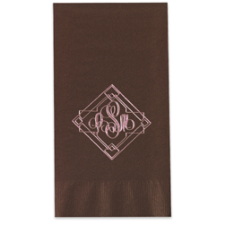 Granada Monogram Foil Stamped Guest Towels