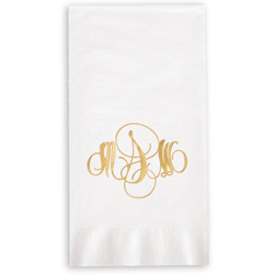Firenze Monogram Foil Stamped Guest Towels