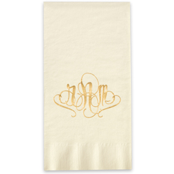 Madrid Monogram Foil Stamped Guest Towels
