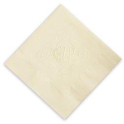 Heritage Monogram Embossed Napkins