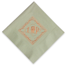 Oxford Monogram Foil Stamped Napkins
