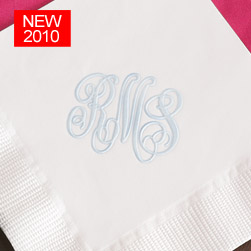 Tint Color Mist Monogram Napkins