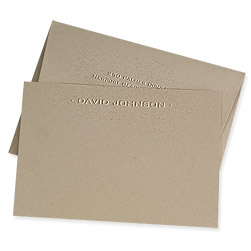 Eco-Embossed One-Line Card