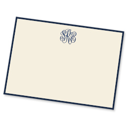 Classic Monogram Bordered Card