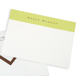 Green Scroll Delicate Card