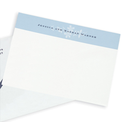 Blue Flowers Delicate Card