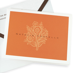 Orange Daisy Delicate Note