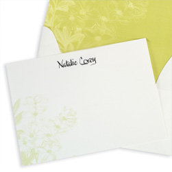 Green Botanical Card