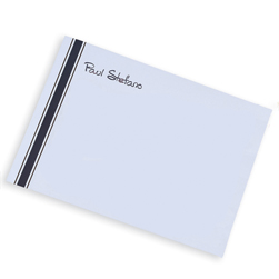 Navy and Brown Stately Striped Cards