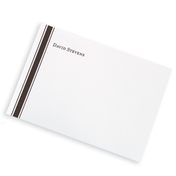 Black and Brown Stately Striped Card