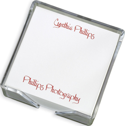 Jolly Memo Squares with CrystalClear Holder
