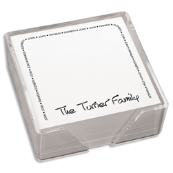 Family Arch Memo Square with CrystalClear holder