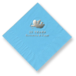 Cupid Foil-Stamped Napkins