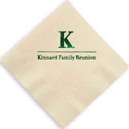 Initial and Name Foil-Stamped Napkins