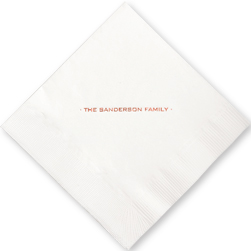 Esteem Foil Stamped Napkins