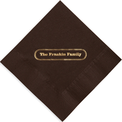 Family Foil Stamped Napkins
