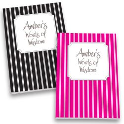 Pinstripes Personalized Journal Set