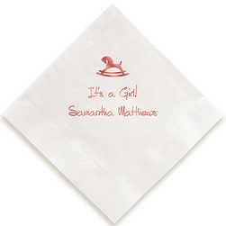 Happy Horsie Foil-Pressed Napkin