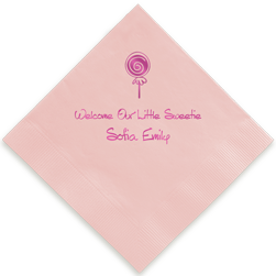 Lollipop Foil-Pressed Napkin