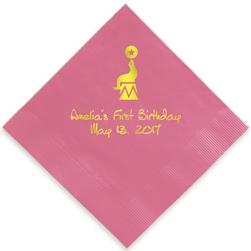Circus Peanut Foil-Pressed Napkin