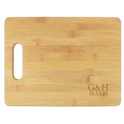 Modern Couple Cutting Board - Engraved