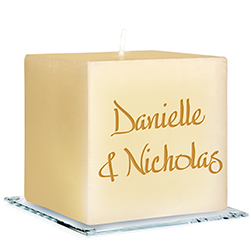 Bishop Personalized Candle - Engraved