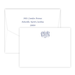 Delavan Monogram Card - Digital Print - Fairfax Stationery