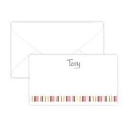 Kelly Stripes Enclosure Card - Digital Print