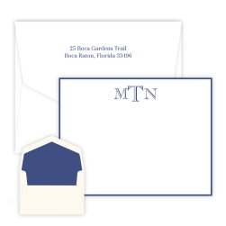 Altamira Monogram Card - Raised Ink