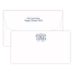 Delavan Monogram Chesapeake Card - Raised Ink