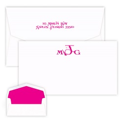 Sand Monogram Chesapeake Card - Raised Ink