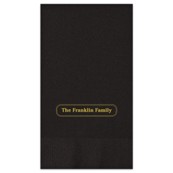 Family Foil-Pressed Guest Towel