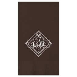 Granada Monogram Foil-Pressed Guest Towel
