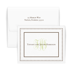 Couples Monogram Note - Double Thick