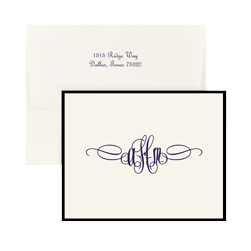 Sienna Monogram Note - Single Thick