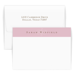 Pink Scroll Delicate Card