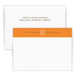 Orange Daisy Delicate Card