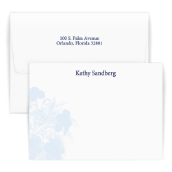 Blue Botanical Card