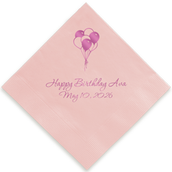 Balloons  Foil-Pressed Napkin
