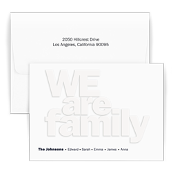 WE are family Note - Triple Thick
