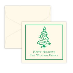 Christmas Tree Portrait Enclosure - Raised Ink