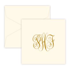 Henley Monogram Portrait Enclosure - Raised Ink