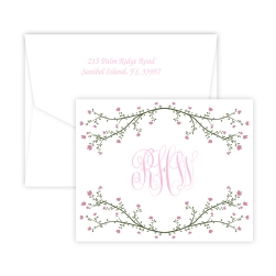 Floral Blossom Note - Digital Print - Fairfax Stationery