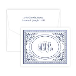 Royalty Monogram Note - Digital Print - Fairfax Stationery